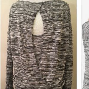 WHBM Spacedye dolman open back tunic. M